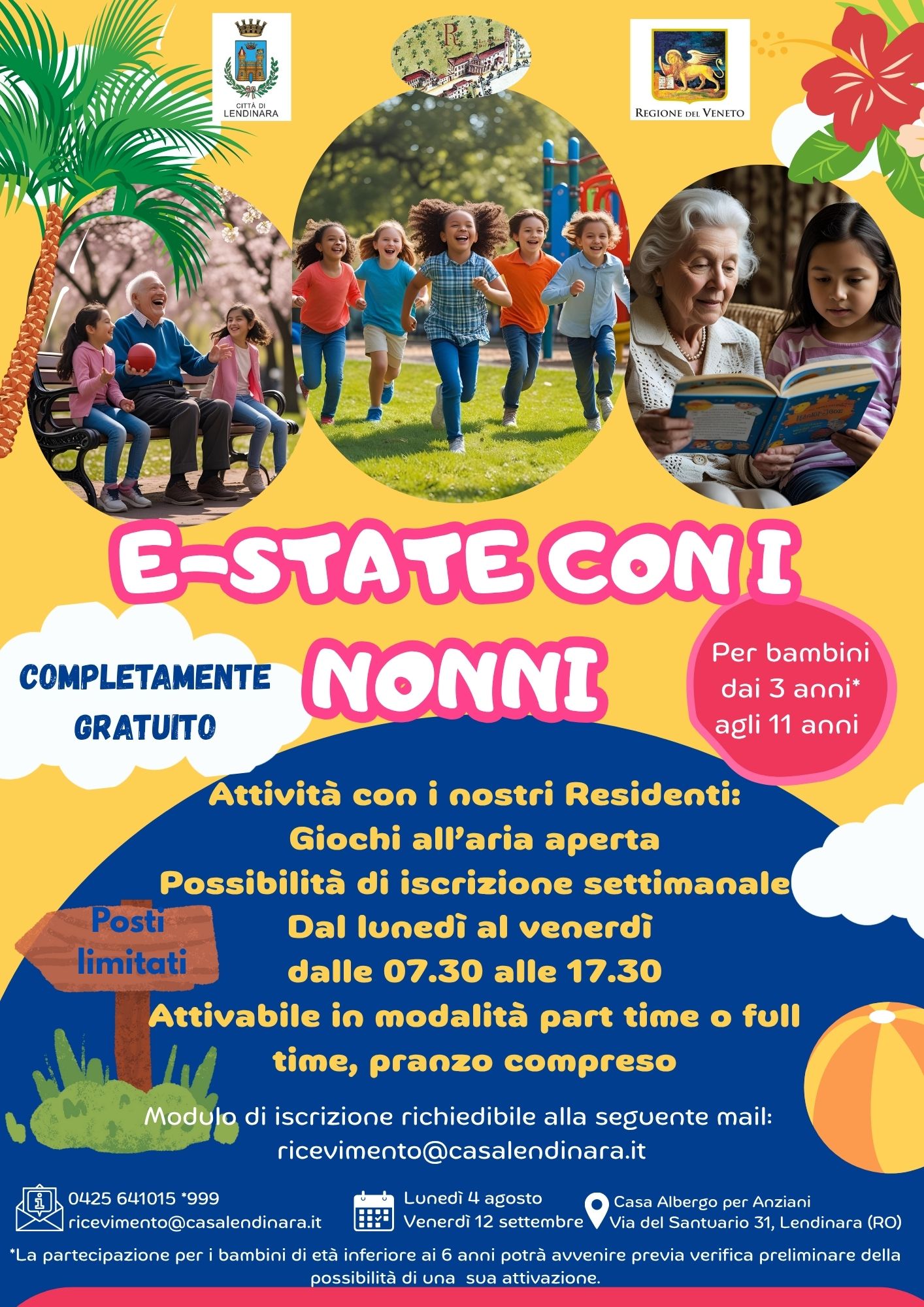 Locandina progetto e-state con i nonni