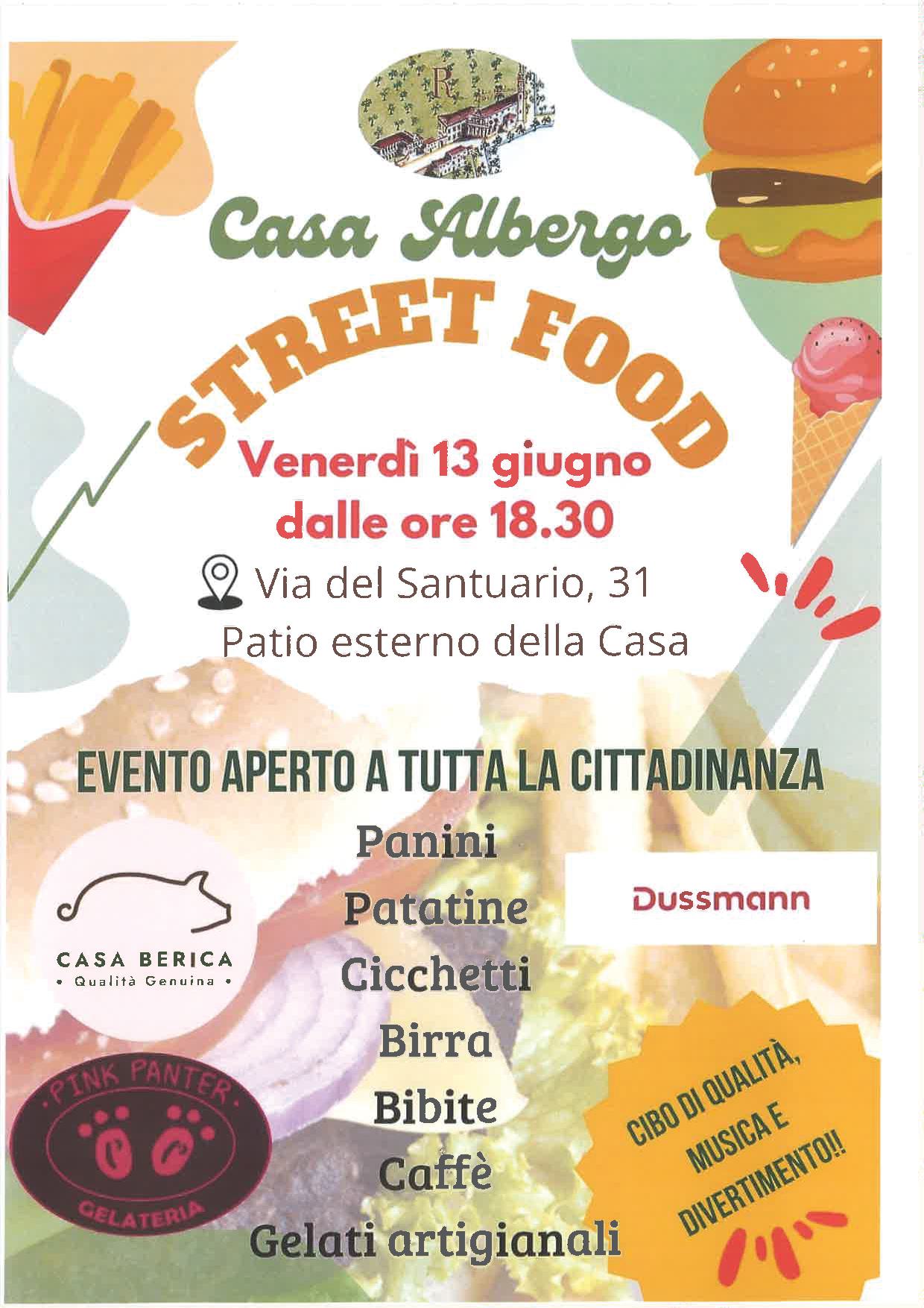 Volantino evento presso Casa Albergo
